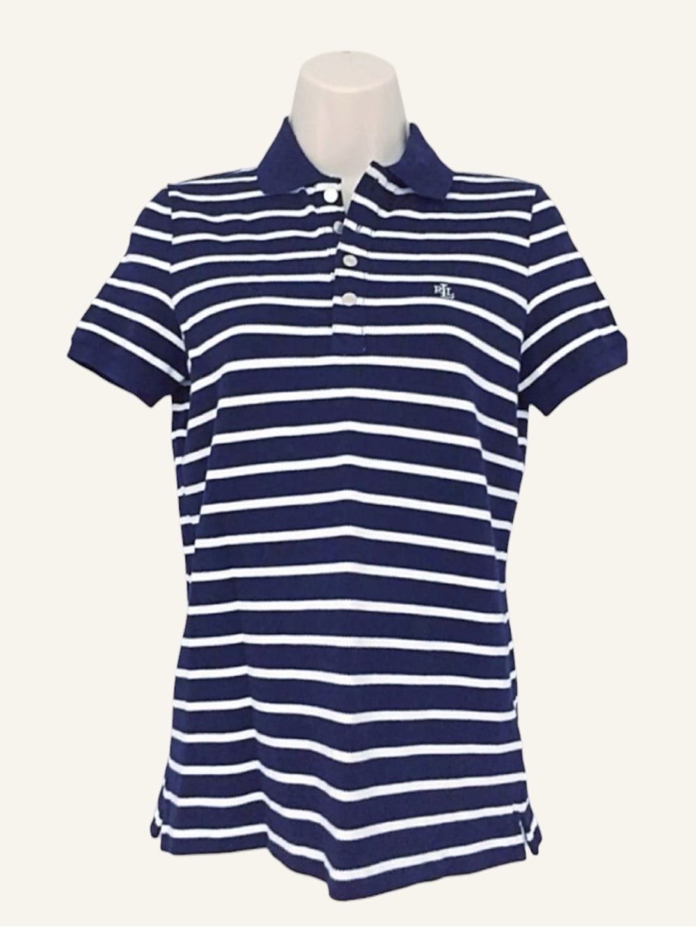 ✨ Lauren Ralph Lauren NWT | Petite XS | Striped Polo Shirt - Picture 2 of 9